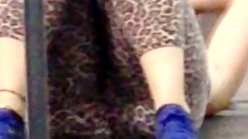 Preview 4 of Indian Girls Dick Press In Bus - Thick White Bubble Butt Fat ass Best Gym Candid
