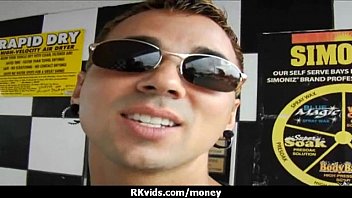 Preview 1 of Cfnm Jerk Off Cum Too Fast - Desperate teen naked in public and fucks to pay rent 9