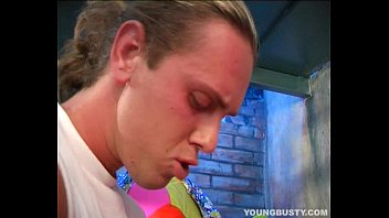 Preview 4 of German Creamie Gangbang - Busty brunette teen Wendy take cock
