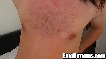Preview 1 of Maxcuckold Com Bbc Socks - Emo twink Kristian James playing with himself024 1