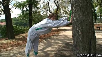 Preview 1 of Tv Show Japanese Game - Granny getting picked up and screwed