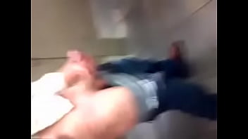 Preview 1 of Naughty Poolside Fun Part - Masturbating in a public restroom