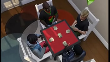 Preview 1 of Pro Sex Video - Wife interracial gangbang pokernight