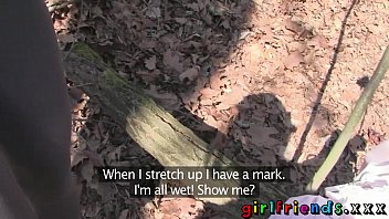 Preview 3 of Cheat Home Taboo - Girlfriends eat pussy and make a sextape in the woods