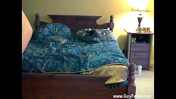 Preview 3 of Lady Sonia Ties Teases Man - Naked guys Trace and William make out and spin around on the bed as
