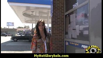 Preview 1 of Git Ngi - Hottie sucks and fucks black cock for cusmhot at gloryhole 14