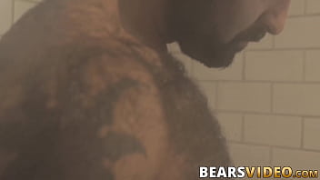 Preview 3 of Sunny Leone Hd Xvi - Atlas Grant shows off that bear body and tugs on his dick