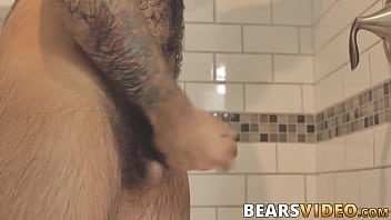Preview 4 of Sunny Leone Hd Xvi - Atlas Grant shows off that bear body and tugs on his dick