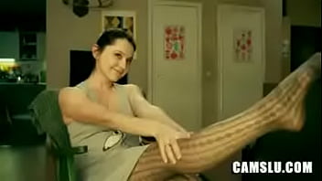 Preview 2 of Eve Swiss Milf - Sexy legs cum show on webcam