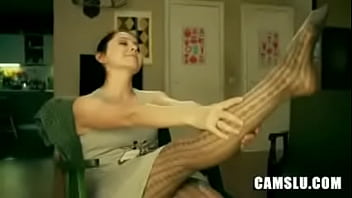Preview 1 of Eve Swiss Milf - Sexy legs cum show on webcam