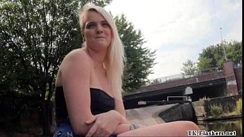 Preview 2 of Sssssssss Gggg - Blonde teen Carly Rae in public nudity and rude exhibitionist outdoor masturbati