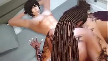 Preview 2 of Sasaram Ka Sex Video - Hot xsims 4 Mandy and juri gives Milo the best blowjob before his wife come home