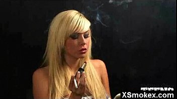 Preview 2 of Fucking Tie - Wild Breasts Smoking Fetish Woman Seduced And Rammed