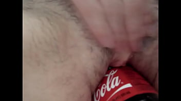 Preview 4 of Sexsey And Fat Sex - Ex girlfriend,  insertion coke bottle. Fisting