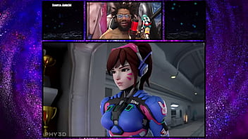 Preview 1 of Mullu Sex Video Download - Tight Bald Pussy Mercy Gets Caught Fucking In D.VA&#039_s Room