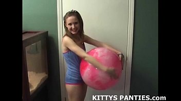 Preview 2 of Desi Old Man Fuck Pain - Innocent teen Kitty playing softball outdoors