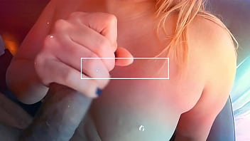 Preview 1 of Gum Blowjob - My Huge Ass Stepsister On Her Pajamas Doing Blowjob And Riding