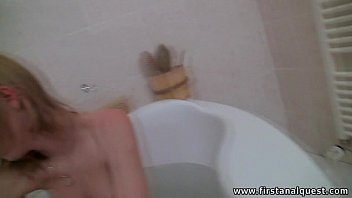 Preview 1 of Rep Sex In India Xnxxhd - FirstAnalQuest.com - ANAL DOGGYSTYLE IN THE BATHTUB WITH A CUTE CZECH GIRL