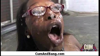 Preview 4 of Beautiful Virgin Girls - Ebony Girl Gets Slammed by some white dudes 28