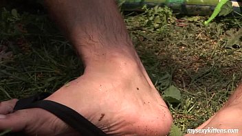 Preview 2 of Love Story 14 - Hot teen Jenny suck and fuck cock outdoors