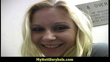 Preview 1 of World Beautifully Women - Horny Lady Enjoys Gloryhole Cocksucking Interracial 3