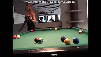 Preview 2 of Hot Arabic Girl Fucked Hard - Billiard game like sexy plays