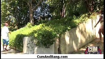 Preview 3 of Mom And Boys Com - Ebony Hottie Gangbang And Facefuck 7