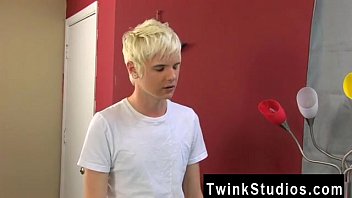 Preview 1 of Anal Condom Squirt - Gay video Miles Pride is such a small twink that he makes Timo