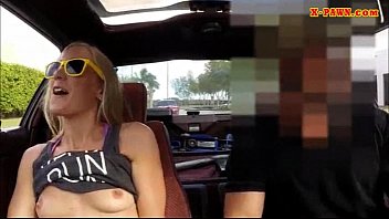 Preview 2 of Mother Step Fucking - Tight blonde bimbo tries to sell her car sells herselfrself