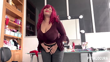 Preview 1 of Kadex Dewi - PutaLocura - Mamada caliente con enormes tetas de sexy BBW Jenny Dominique