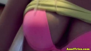 Preview 1 of Diner Sexxx - Blonde analsex gf enjoys an ass fingering