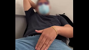 Preview 1 of Cleaner Flash - solo mask jerk off