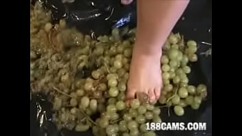 Preview 1 of Bride Tube Forced - FF24 BBW crushes grapes part 2