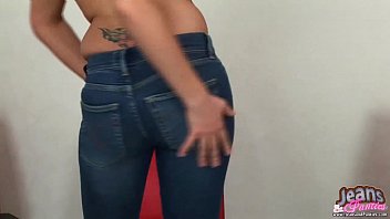 Preview 3 of 18years Lesbian - Petite Kriss slipping out of her skinny jeans
