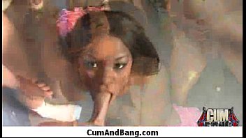 Preview 4 of Lyndsey Videoxxx - Black girl sucks many white cocks in redneck group 7