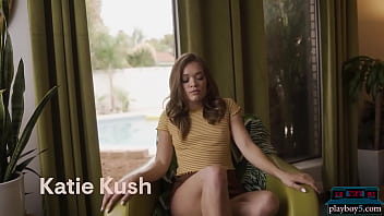 Preview 1 of Melina Monreo - Perfect ass petite pornstar Katie Kush gives a hot striptease for Playboy