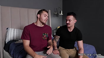 Preview 2 of Xxx Video Ww - Tattooed man anal fucking bro in doggy position