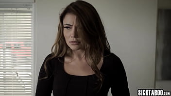 Preview 1 of Ex Dating - Submissive teen babysitter Adria Rae belongs to boss so she is obedient and horny