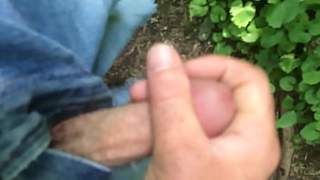 Preview 1 of Sho Taboo - Mike3642 jerking off outside on trail