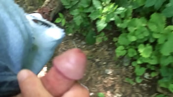 Preview 4 of Sho Taboo - Mike3642 jerking off outside on trail