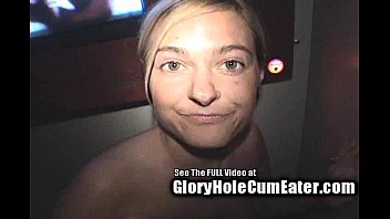 Preview 4 of Crative Story - Silly Blonde Scrotum Sucker at Glory Hole!