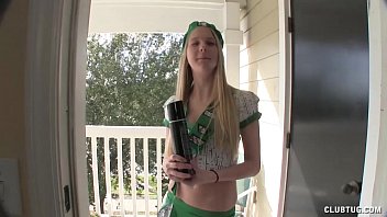 Preview 1 of Girl Six Pacj - Blonde Girl Gives A Hand