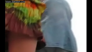Preview 3 of Distroyed Virginity - Funky russian teen upskirted in the street