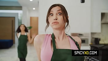 Preview 1 of Heena Kausar - Nerd teen Leana Lovings gets her pussy smashed by sexy tgirls Korra Del Rio and Zariah Aura