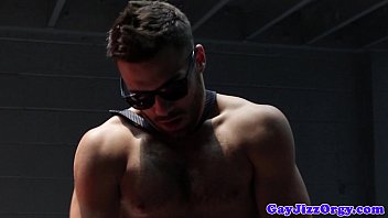 Preview 3 of Dildi Injection - Athletic hunk sprayed with sticky semen