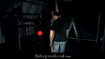 Preview 2 of Jennifer King - Young Alexis restrained in bondage devices and vibed hard