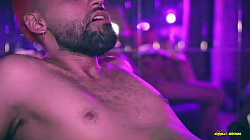Preview 2 of Tube Porn More Porno - Camilo Brown Fucking Hot Twink Julian Herrera Bareback At The Bar And Swapping The Cum In Sexy Kiss