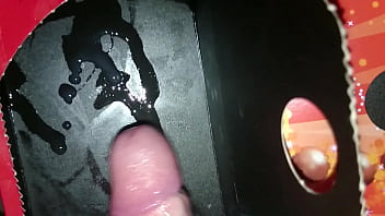 Preview 3 of Shemal Sucks Me - Cum in malteaser box
