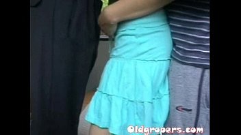 Preview 3 of Kellys Couch Handjob - Oldgropers - AnitaStone-Old man groping woman 1