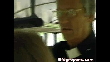 Preview 1 of Kellys Couch Handjob - Oldgropers - AnitaStone-Old man groping woman 1